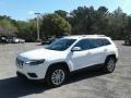 2019 Bright White Jeep Cherokee Latitude  photo #1