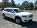 2019 Bright White Jeep Cherokee Latitude  photo #7