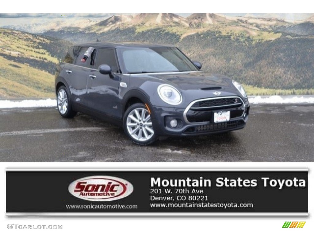 2017 Clubman Cooper S ALL4 - Thunder Gray Metallic / Double Stripe Carbon Black photo #1