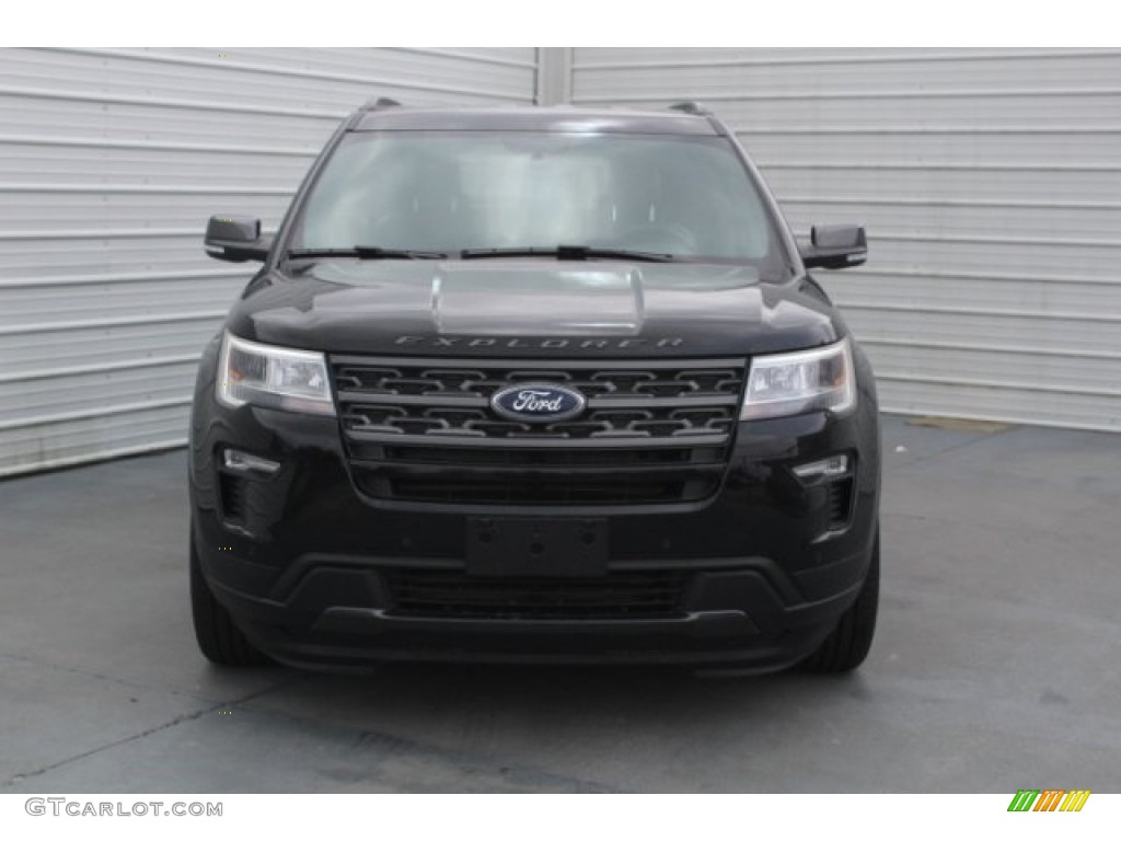 2018 Explorer XLT - Shadow Black / Ebony Black photo #2