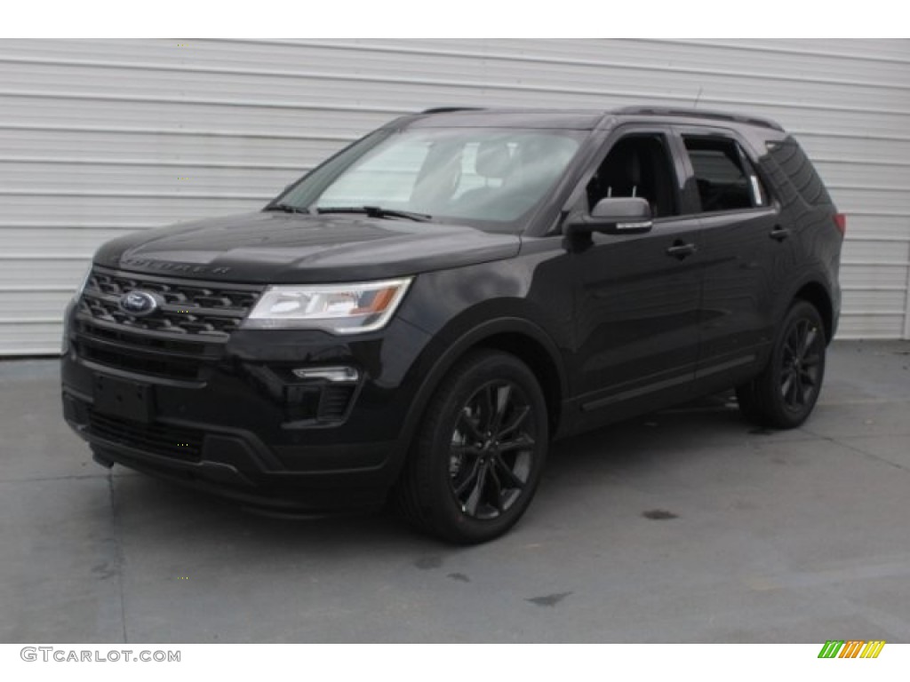 2018 Explorer XLT - Shadow Black / Ebony Black photo #3