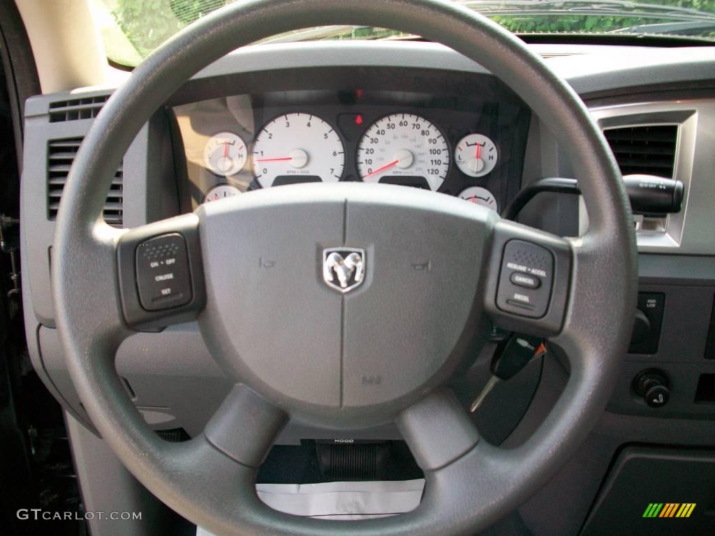 2007 Ram 1500 Big Horn Edition Quad Cab 4x4 - Brilliant Black Crystal Pearl / Medium Slate Gray photo #16