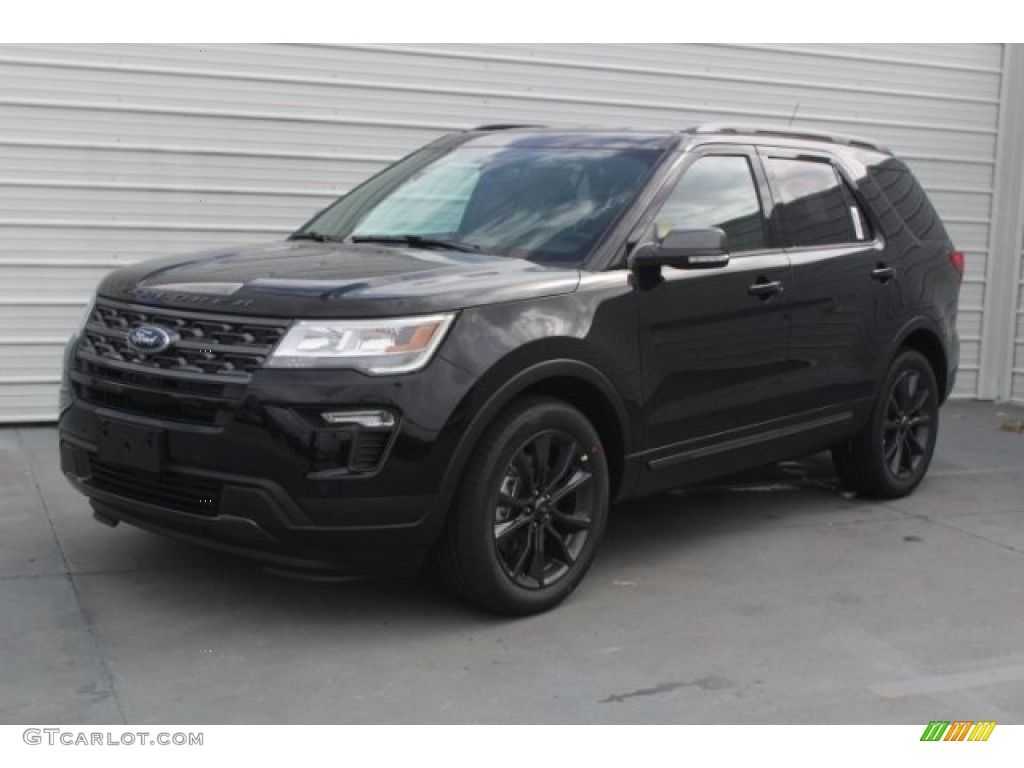 2018 Explorer XLT - Shadow Black / Ebony Black photo #3