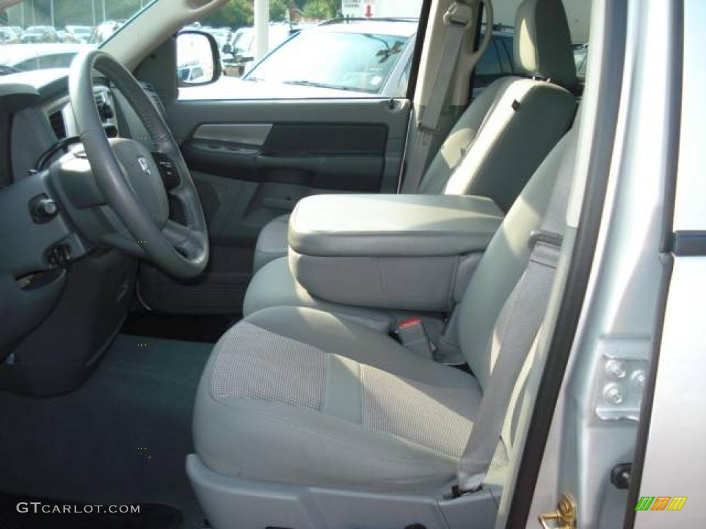 2007 Ram 1500 SLT Quad Cab 4x4 - Bright Silver Metallic / Medium Slate Gray photo #7