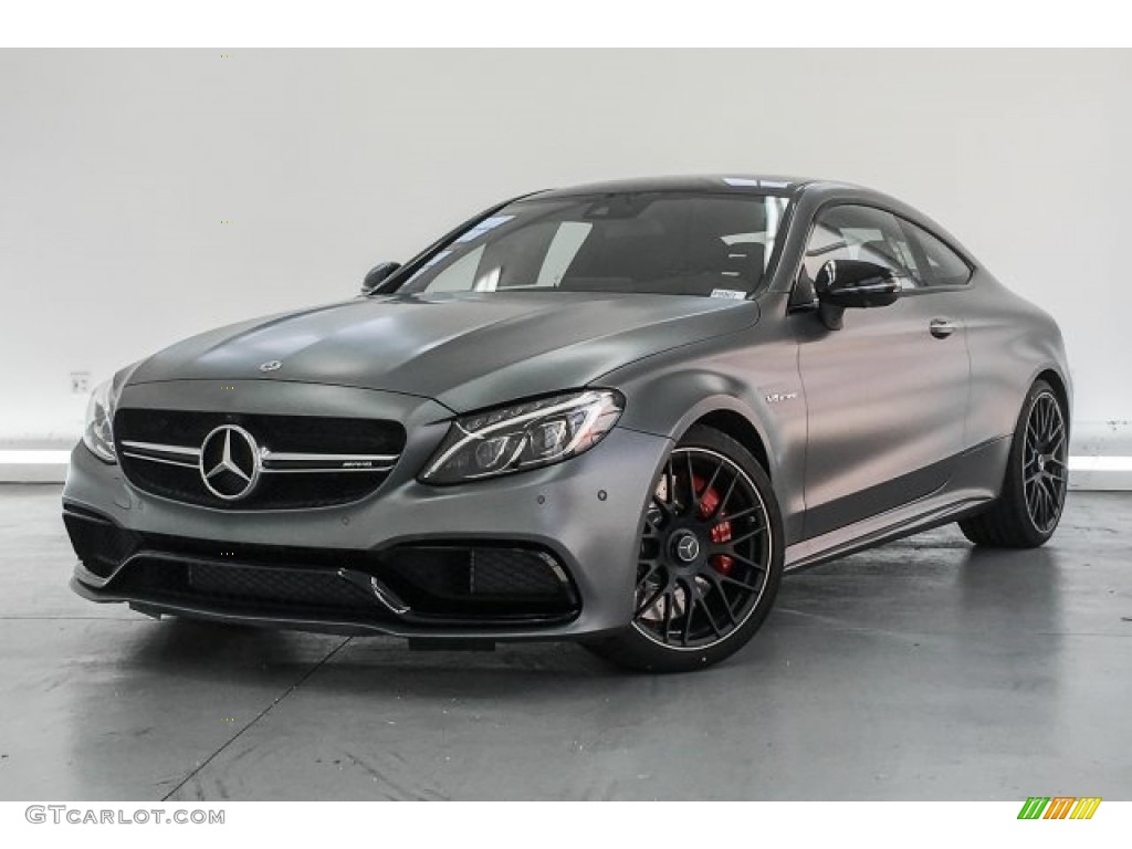 designo Selenite Grey (Matte) 2018 Mercedes-Benz C 63 S AMG Coupe Exterior Photo #125578155