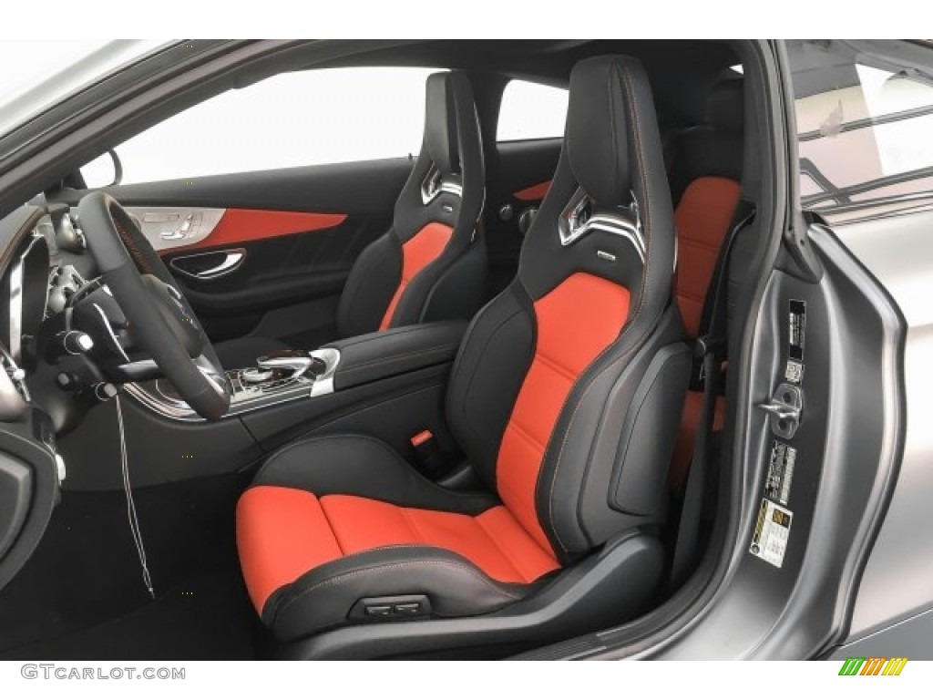 Red Pepper/Black Interior 2018 Mercedes-Benz C 63 S AMG Coupe Photo #125578194