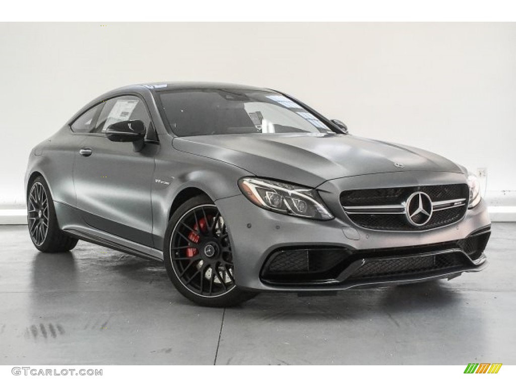 designo Selenite Grey (Matte) 2018 Mercedes-Benz C 63 S AMG Coupe Exterior Photo #125578548