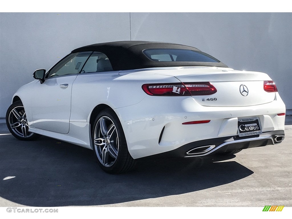 2018 E 400 Convertible - designo Diamond White Metallic / Macchiato Beige/Espresso Brown photo #3