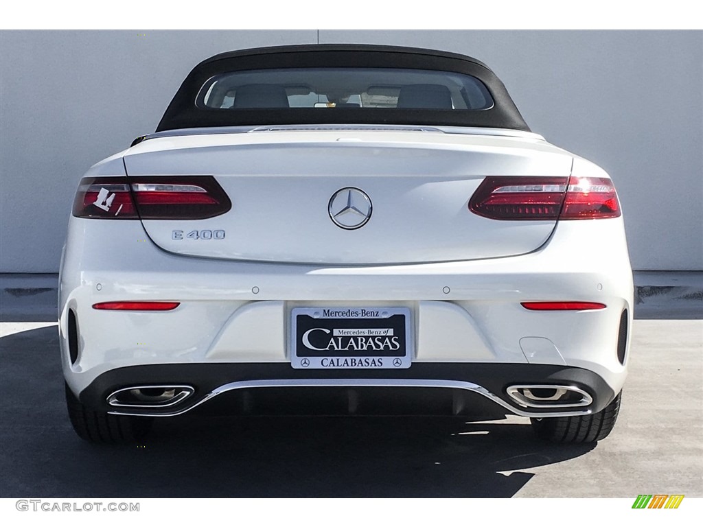 2018 E 400 Convertible - designo Diamond White Metallic / Macchiato Beige/Espresso Brown photo #4
