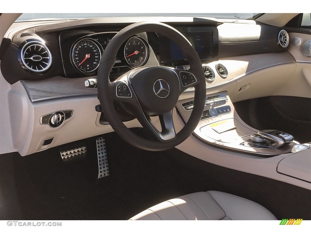 2018 E 400 Convertible - designo Diamond White Metallic / Macchiato Beige/Espresso Brown photo #6