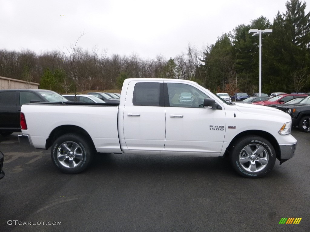 2018 1500 Big Horn Quad Cab 4x4 - Bright White / Black/Diesel Gray photo #6