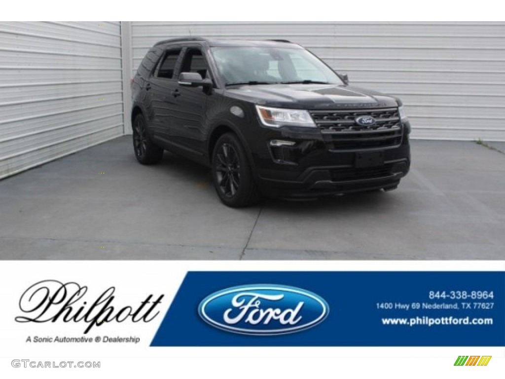 2018 Explorer XLT - Shadow Black / Ebony Black photo #1