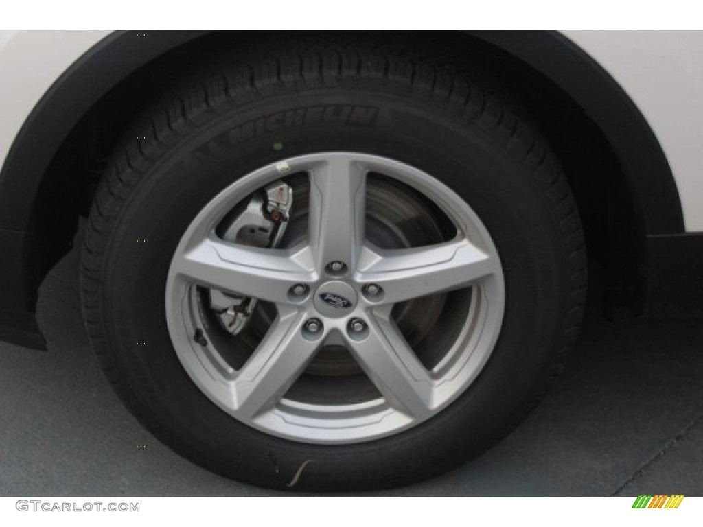 2018 Explorer XLT - White Platinum / Ebony Black photo #4