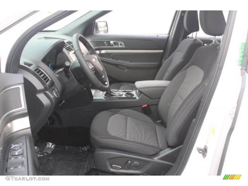 2018 Explorer XLT - White Platinum / Ebony Black photo #13