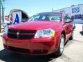 2008 Inferno Red Crystal Pearl Dodge Avenger SE  photo #1