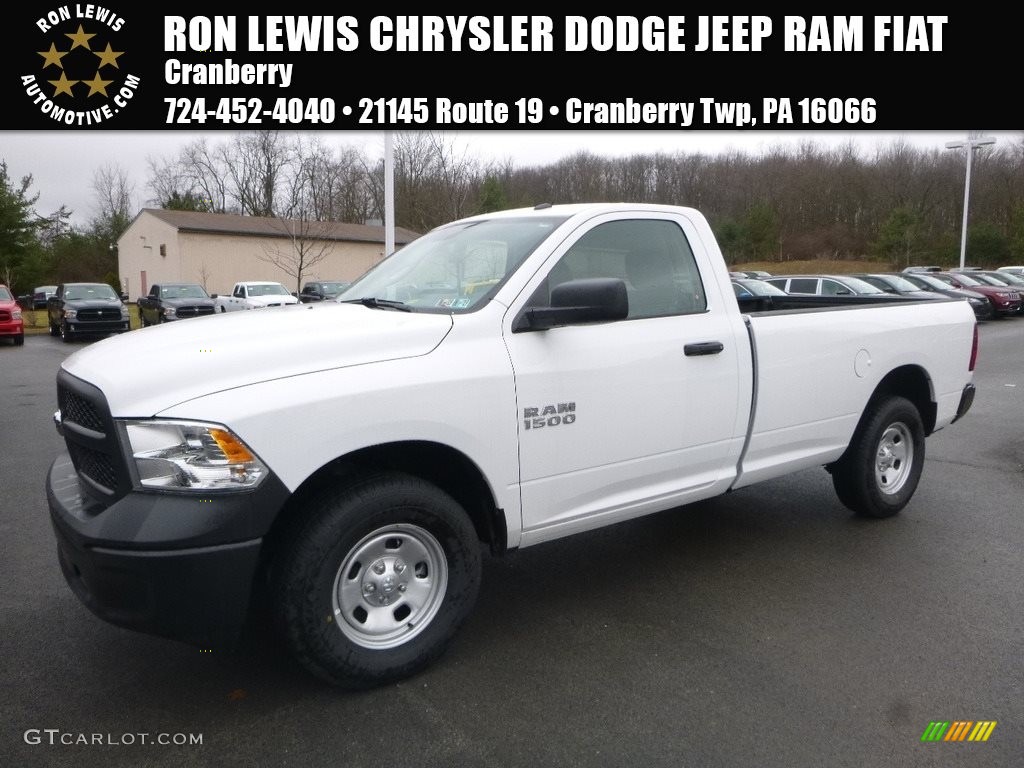 2018 1500 Tradesman Regular Cab 4x4 - Bright White / Black/Diesel Gray photo #1