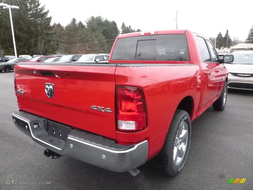 2018 1500 Big Horn Crew Cab 4x4 - Flame Red / Black/Diesel Gray photo #5