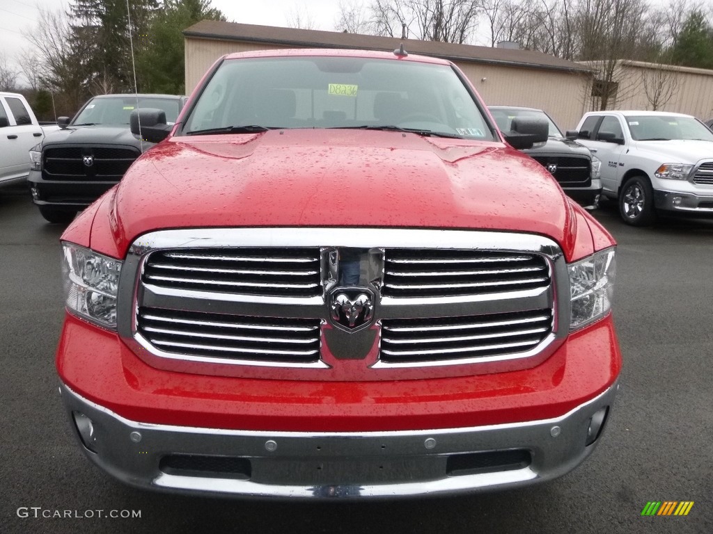 2018 1500 Big Horn Crew Cab 4x4 - Flame Red / Black/Diesel Gray photo #8