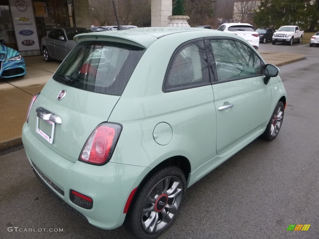 2017 500 Pop - Latte Menta (Mint Green) / Nero (Black) photo #2