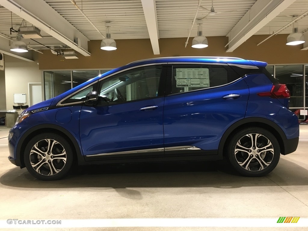 Kinetic Blue Metallic 2018 Chevrolet Bolt EV Premier Exterior Photo #125589804