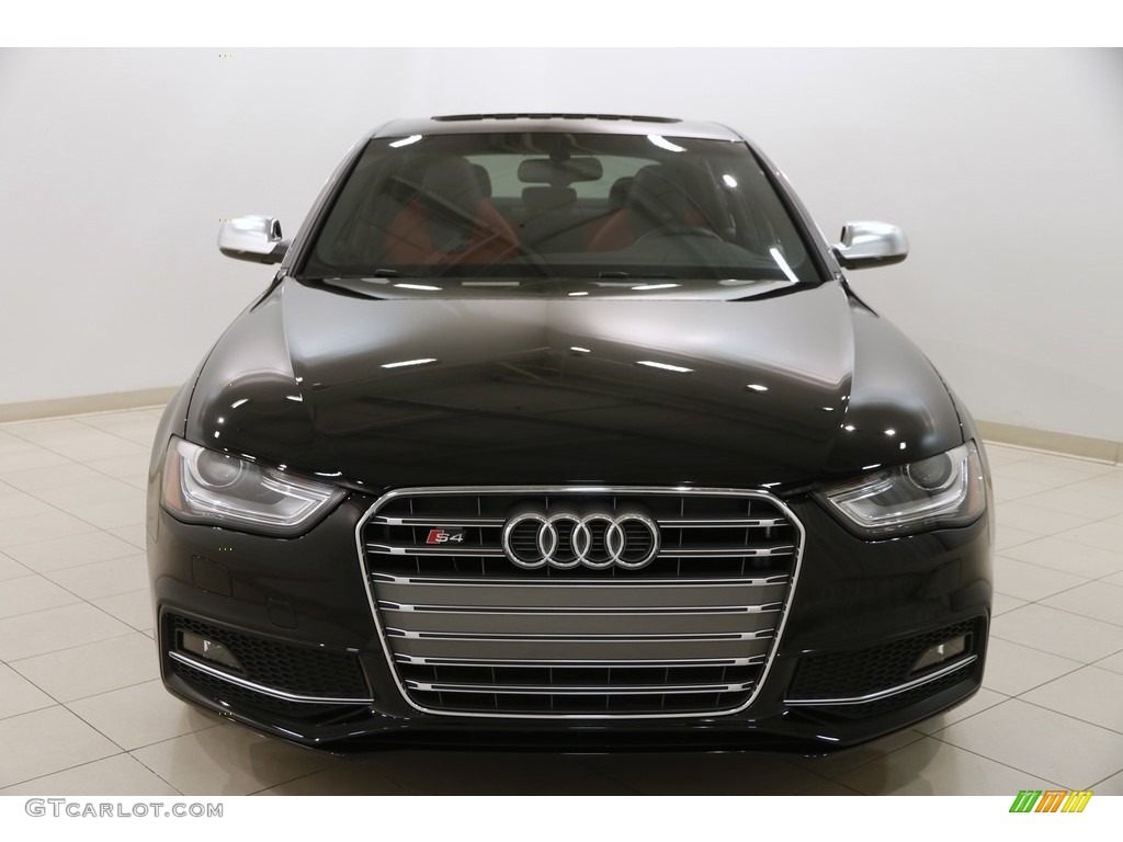 2015 S4 Premium Plus 3.0 TFSI quattro - Brilliant Black / Black/Magma Red photo #2