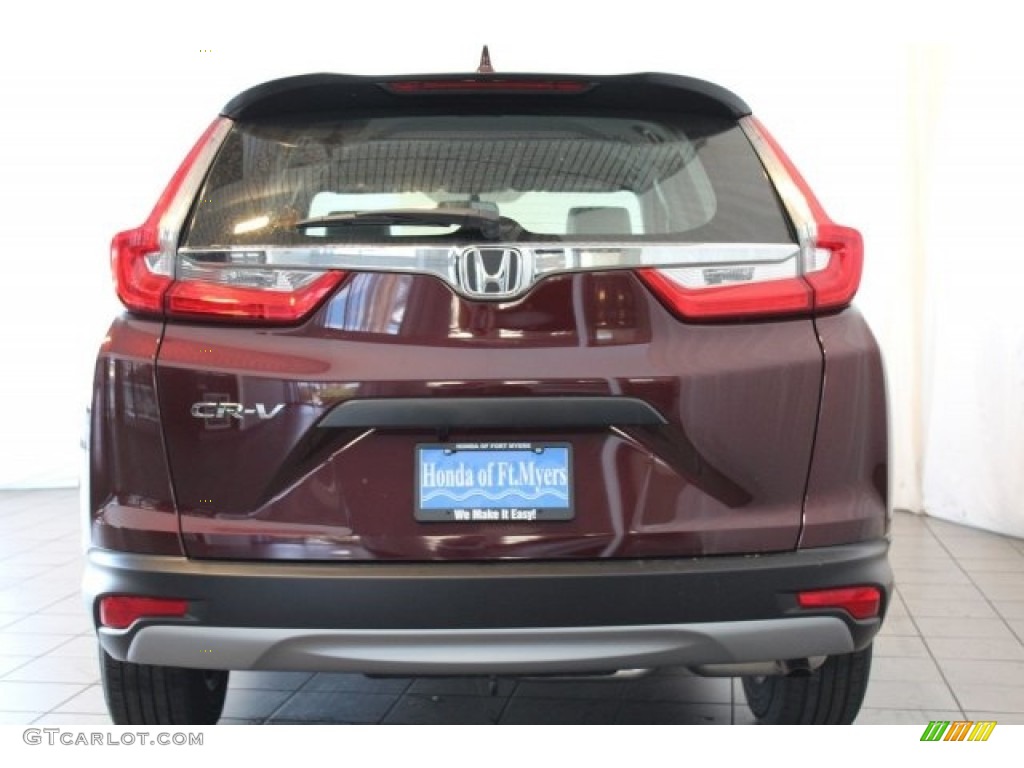 2018 CR-V LX - Basque Red Pearl II / Gray photo #6