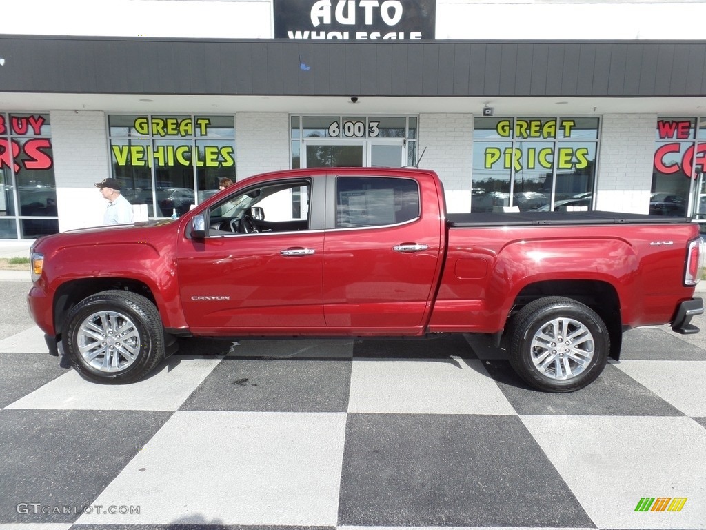 Cardinal Red GMC Canyon