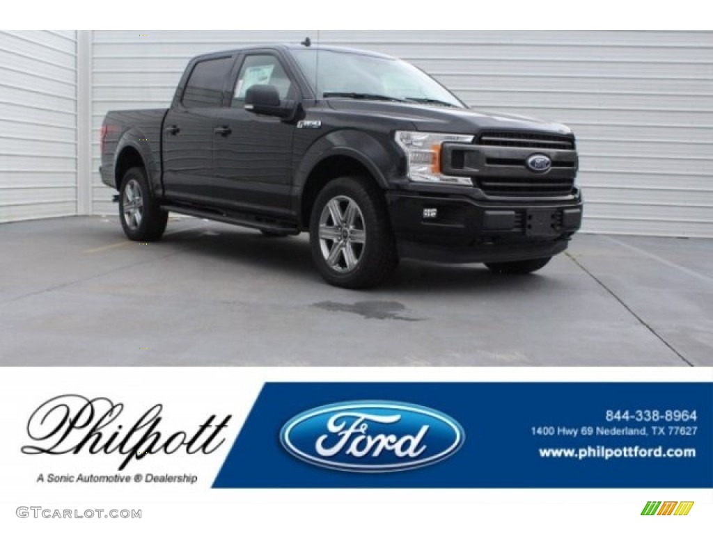 2018 F150 XLT SuperCrew 4x4 - Shadow Black / Black photo #1