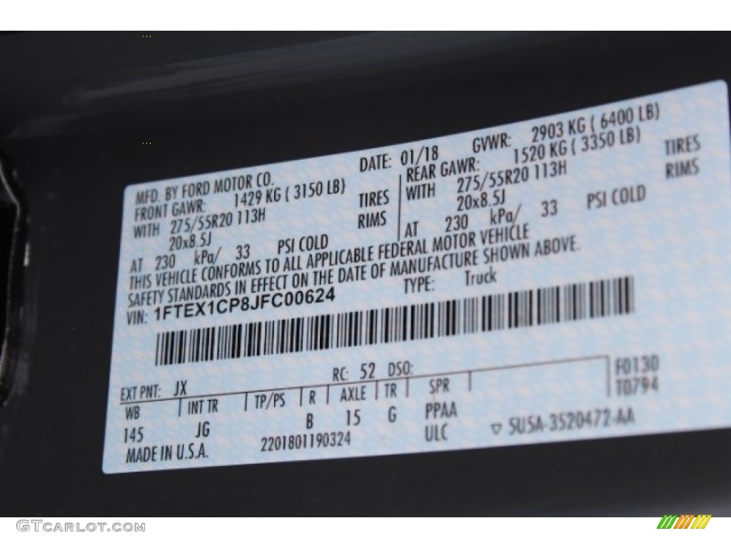 2018 F150 XL SuperCab - Lead Foot / Earth Gray photo #34