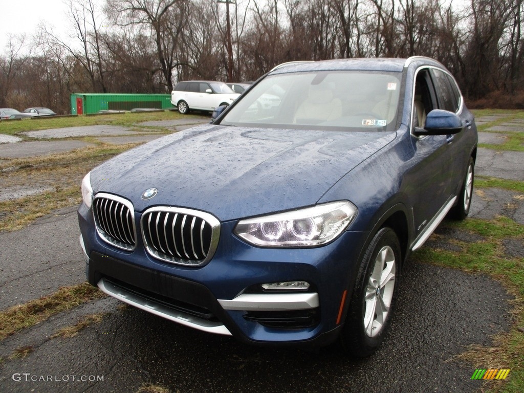 2018 X3 xDrive30i - Phytonic Blue Metallic / Canberra Beige/Black photo #11