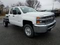 Summit White - Silverado 3500HD Work Truck Double Cab 4x4 Chassis Photo No. 1