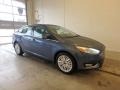 Blue Metallic 2018 Ford Focus Titanium Sedan