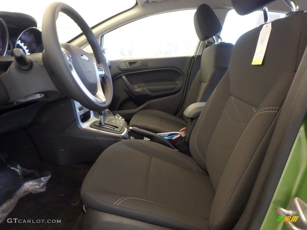 2018 Fiesta SE Sedan - Outrageous Green / Charcoal Black photo #6