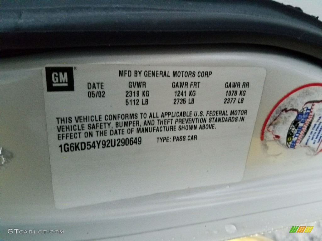 2002 DeVille Sedan - White Diamond Pearl / Neutral Shale photo #5