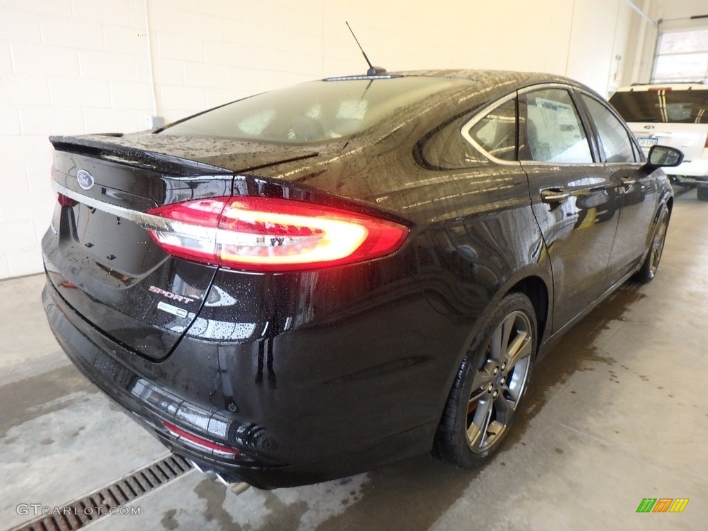 2018 Fusion Sport AWD - Shadow Black / Sport Dark Earth Gray photo #2