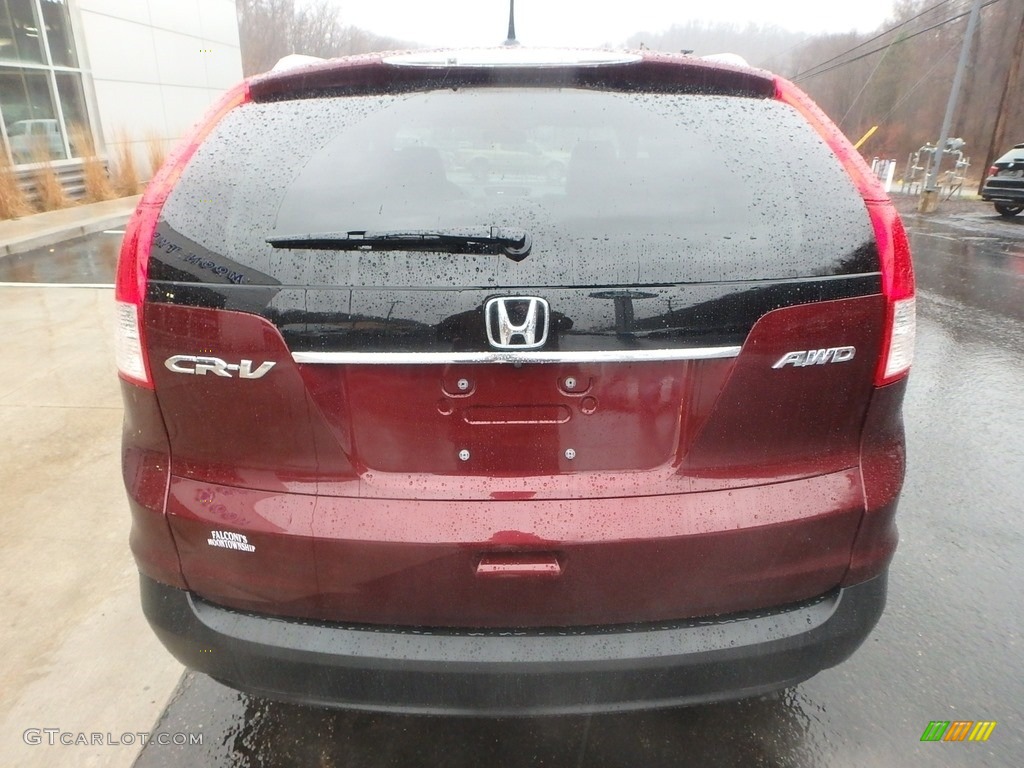 2014 CR-V EX-L AWD - Basque Red Pearl II / Gray photo #3