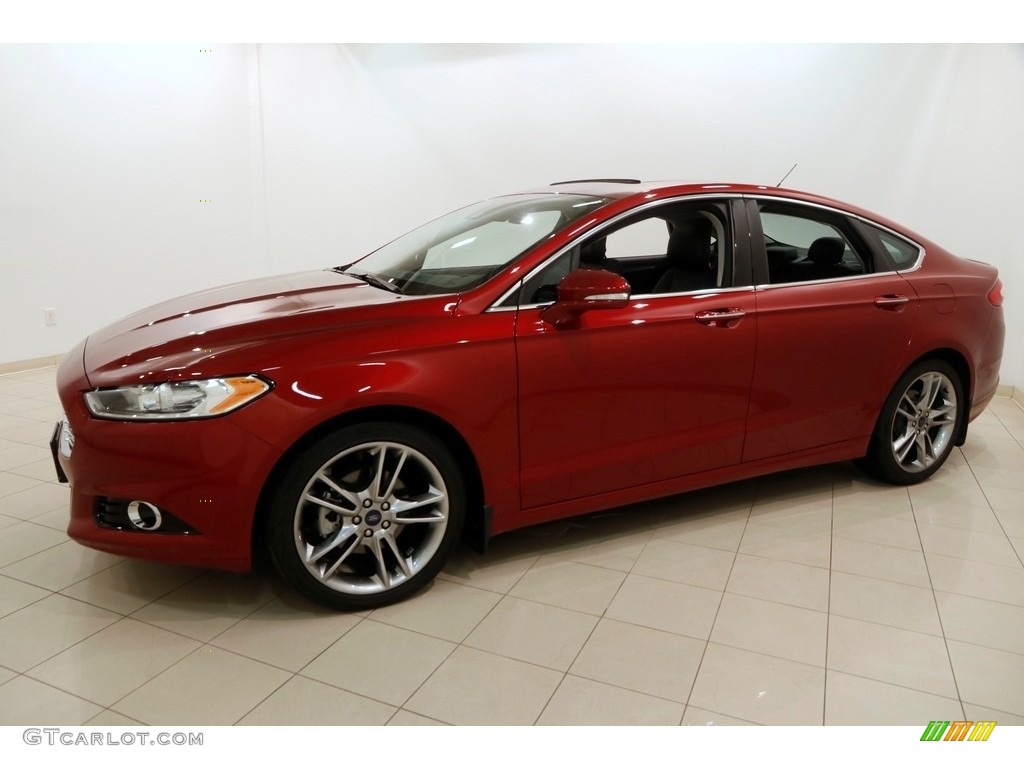 2014 Fusion Titanium - Ruby Red / Charcoal Black photo #3