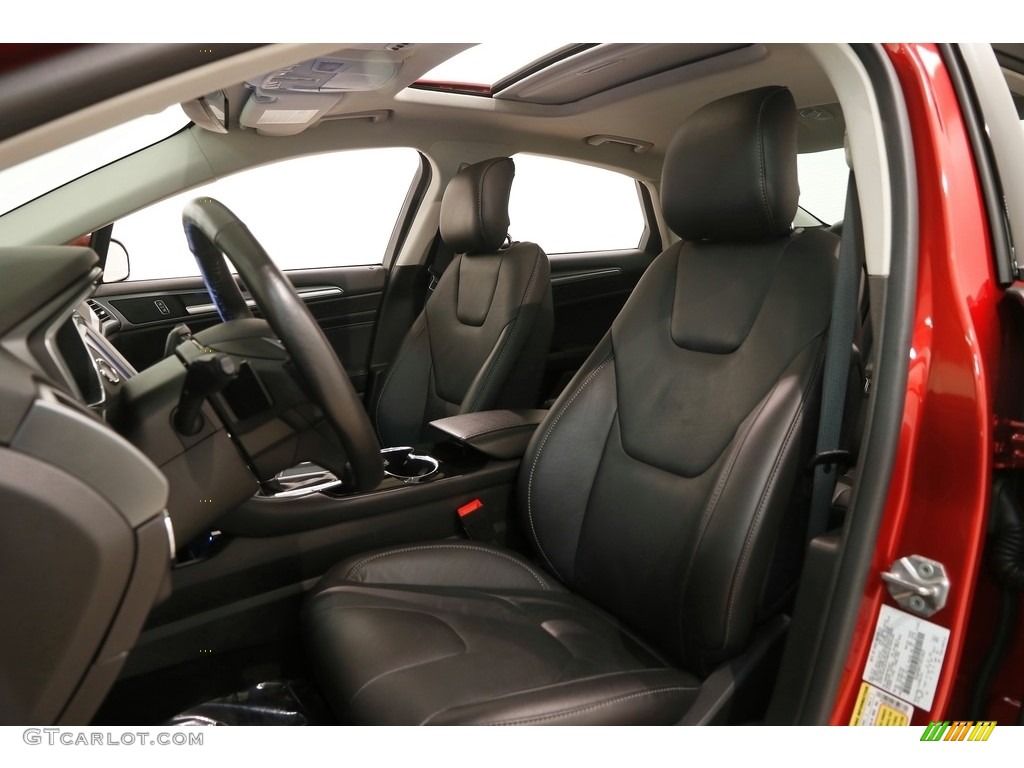 2014 Fusion Titanium - Ruby Red / Charcoal Black photo #6