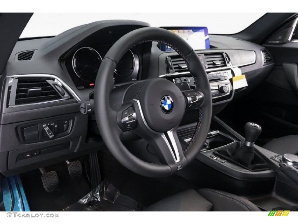 2018 BMW M2 Coupe Black Steering Wheel Photo #125607298