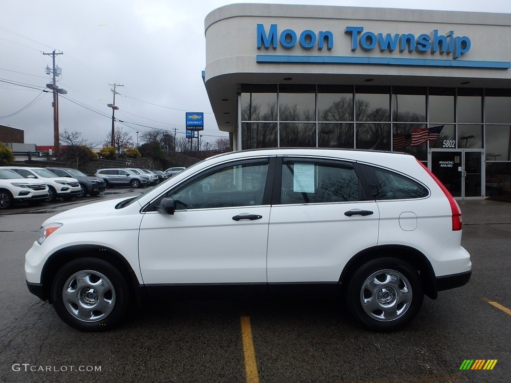 2010 CR-V LX AWD - Taffeta White / Gray photo #2