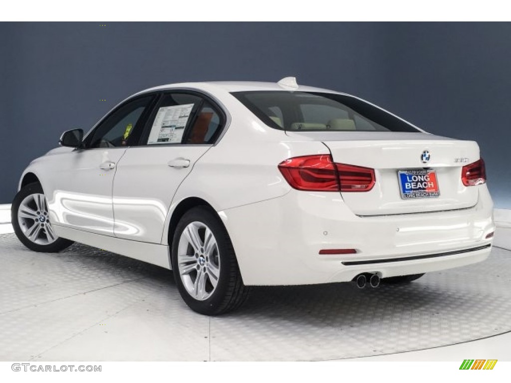 2018 3 Series 330i Sedan - Alpine White / Venetian Beige photo #3