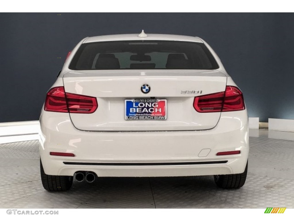 2018 3 Series 330i Sedan - Alpine White / Black photo #4