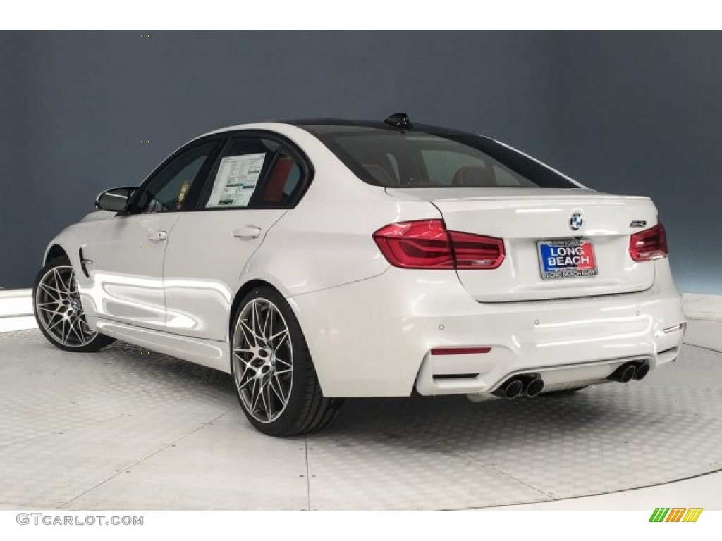 2018 M3 Sedan - Mineral White Metallic / Sakhir Orange/Black photo #3
