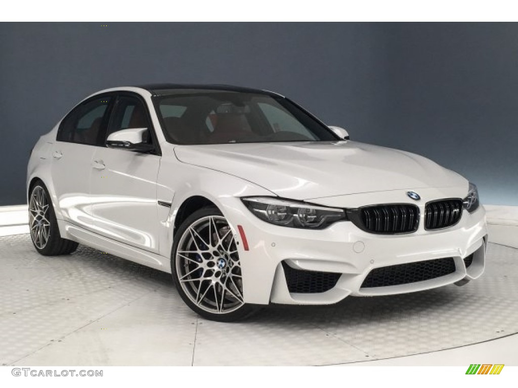 2018 M3 Sedan - Mineral White Metallic / Sakhir Orange/Black photo #12