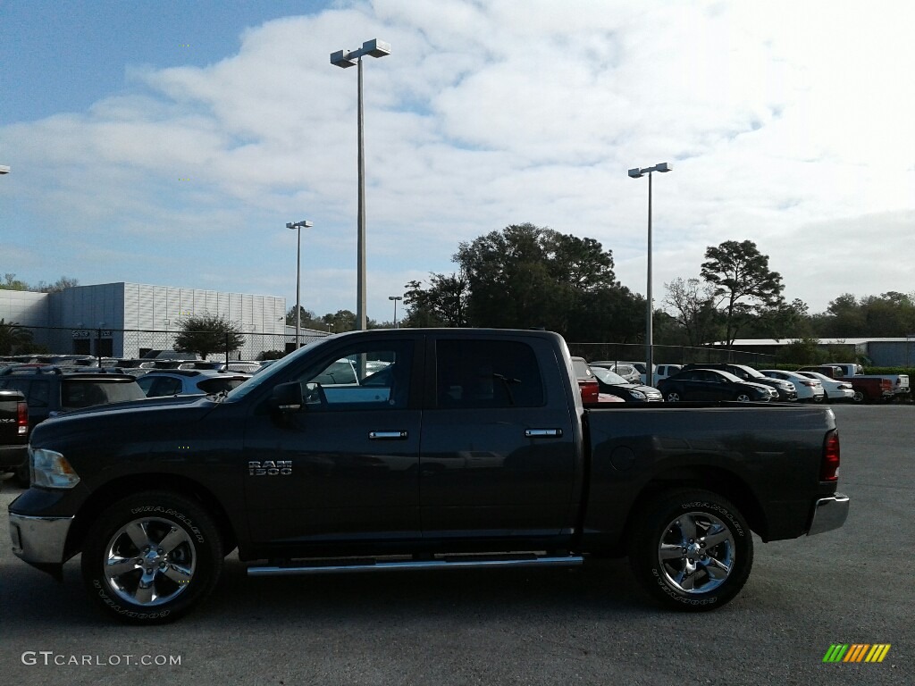 2018 1500 Big Horn Crew Cab - Granite Crystal Metallic / Black/Diesel Gray photo #2