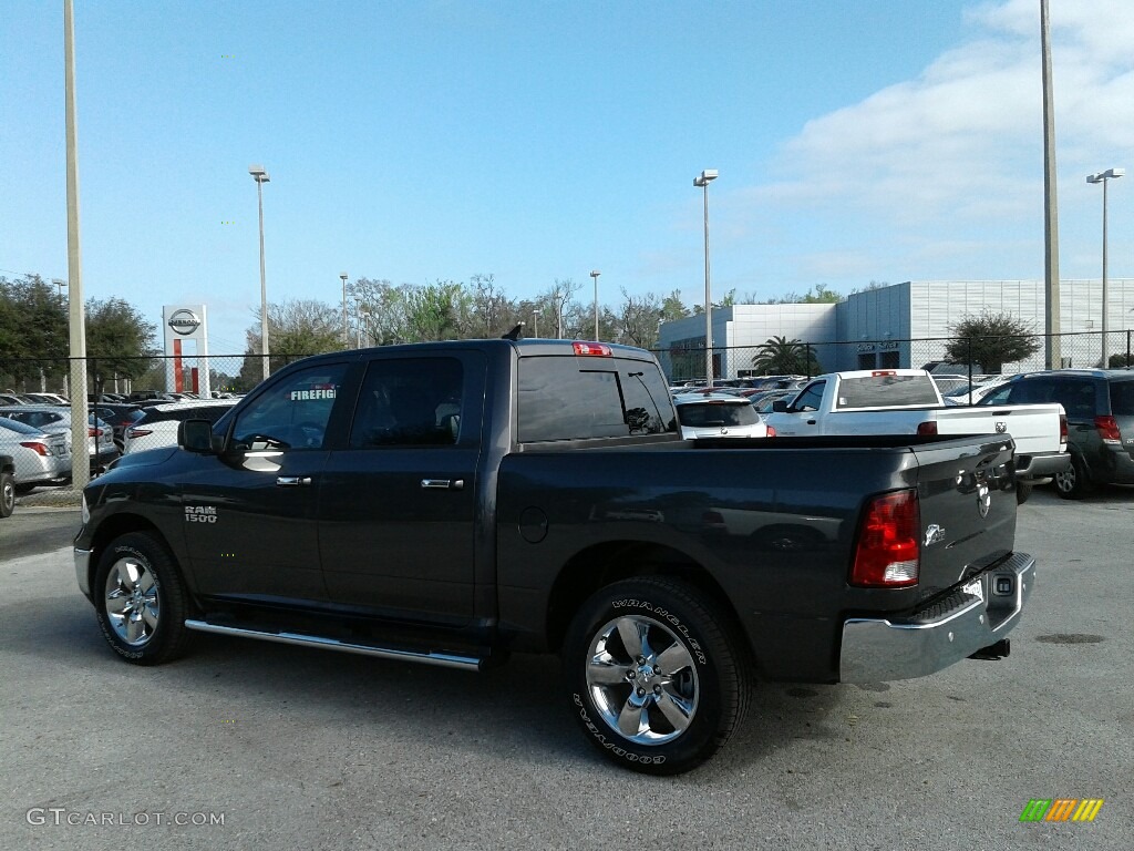 2018 1500 Big Horn Crew Cab - Granite Crystal Metallic / Black/Diesel Gray photo #3