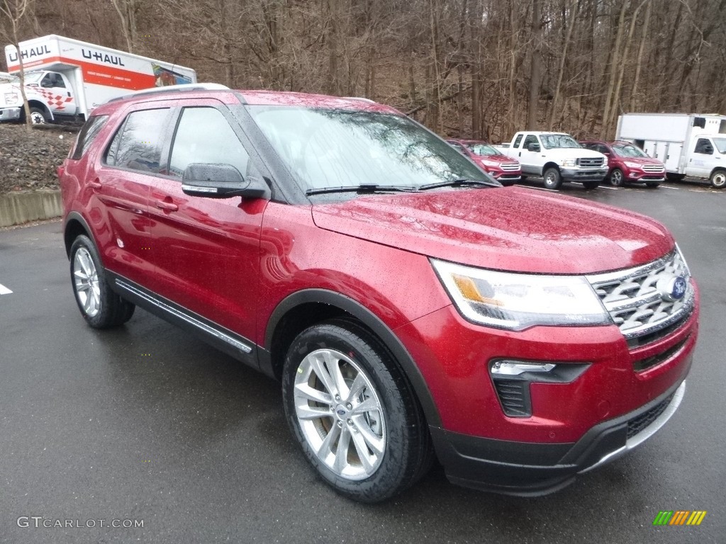 2018 Explorer XLT 4WD - Ruby Red / Ebony Black photo #3