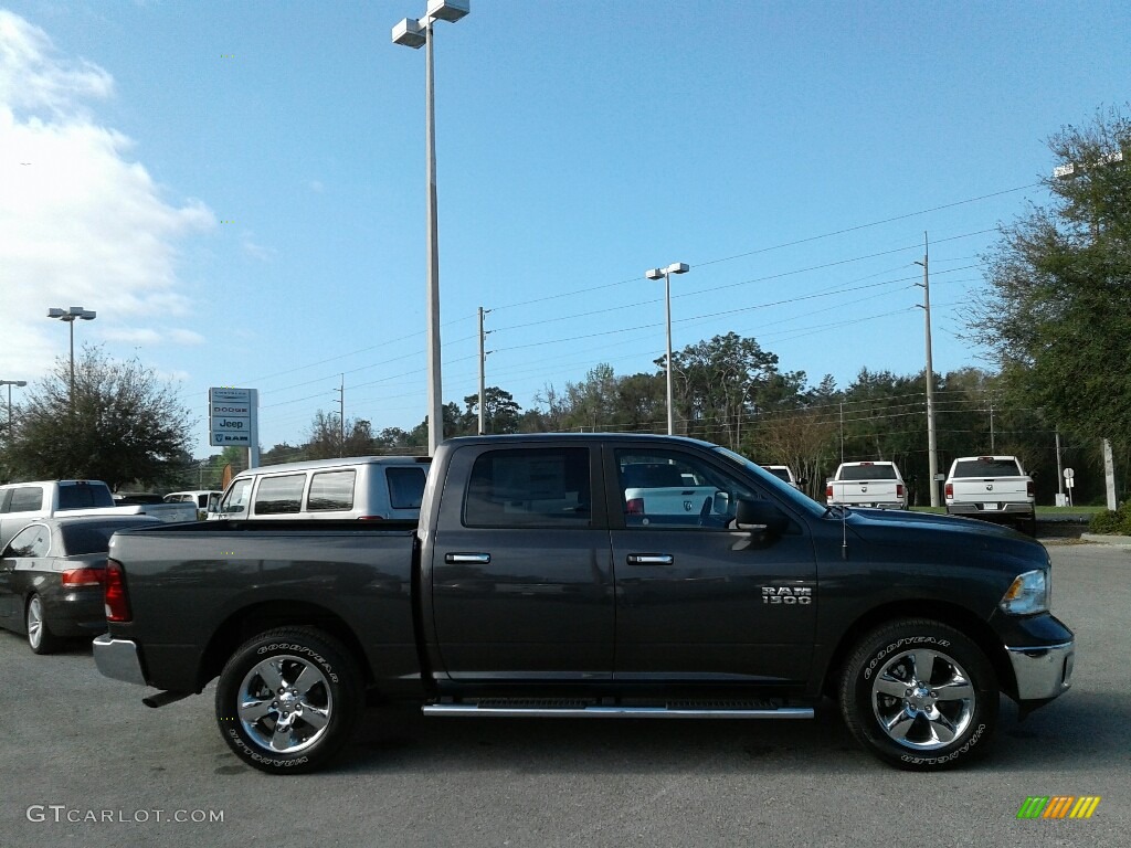 2018 1500 Big Horn Crew Cab - Granite Crystal Metallic / Black/Diesel Gray photo #6