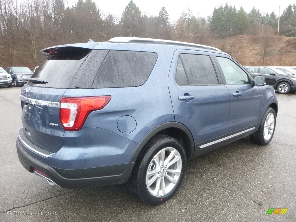2018 Explorer XLT 4WD - Blue Metallic / Ebony Black photo #2