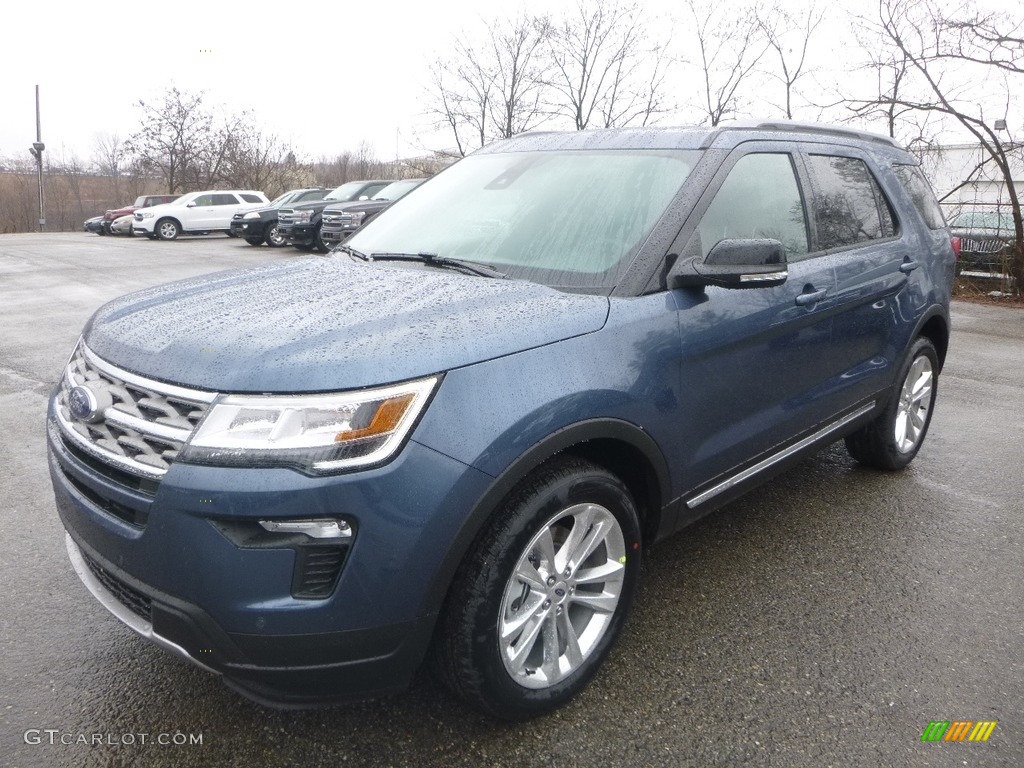 2018 Explorer XLT 4WD - Blue Metallic / Ebony Black photo #5